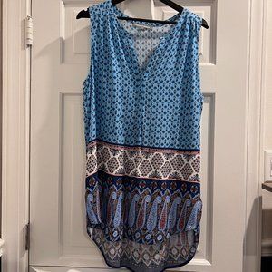 Daniel Rainn Tunic sleeveless long blouse
